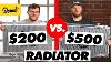 200 Radiateur Vs Radiateur 500