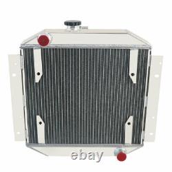 3 Radiateur en alliage d'aluminium de rangée avec relais de ventilateur convient pour Ford Escort 1971-1980 MT