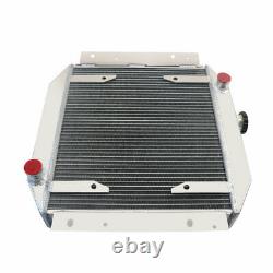 3 Radiateur en alliage d'aluminium de rangée avec relais de ventilateur convient pour Ford Escort 1971-1980 MT