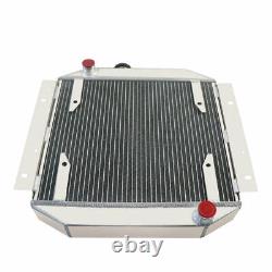 3 Radiateur en alliage d'aluminium pour Ford Escort 1971-1980 avec ventilateur et relais