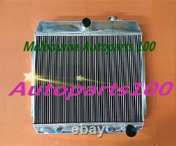 3 Rangées Radiateur En Aluminium Avec Ventilateur Pour Chevy Bel Air V8 Avec Cooler 1955 1956 1957
