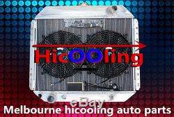 3 Row Ford F100 F250 F350 V8 Radiateur En Alliage D'aluminium Radiateur 67-81 + 12 Fan