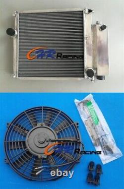 3row Radiateur En Aluminium+fan Pour Bmw E36 316i 318i 320i 323i 325i Z3 4cyl 6cyl Mt