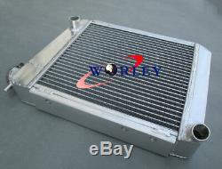 50 MM En Aluminium Radiateur + Ventilateur Pour + Suaire Austin Mini Rover 1275 Gt 1959-1997 Mt