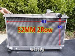 52 mm pour Mazda MX-5 NB Roadster Miata MX5 MT 1998-2005 Radiateur en aluminium + ventilateurs