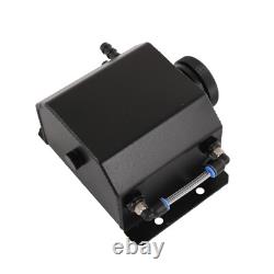 Bouteille de récupération de liquide de refroidissement universelle en aluminium noir 1 L pour radiateur<br/>  
