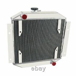 Calandre de radiateur en alliage d'aluminium à 3 rangées avec relais de ventilateur pour Ford Escort 1971-1980 MT