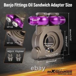 Kit de refroidisseur d'huile à 10 rangées universel AN10 en alliage d'aluminium pour radiateur de transmission