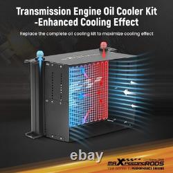 Kit de refroidisseur d'huile à 10 rangées universel AN10 en alliage d'aluminium pour radiateur de transmission