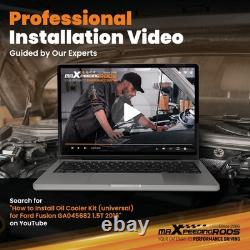 Kit de refroidisseur d'huile à 10 rangées universel AN10 en alliage d'aluminium pour radiateur de transmission