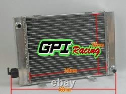 Nouveau radiateur à eau en aluminium TOP 1 à triple circuit pour karting de compétition, 450 mm × 280 mm