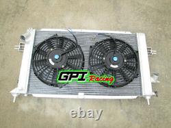 POUR Opel Vauxhall Astra VXR Z20LEH Turbo Moteur Radiateur en Alliage d'Aluminium + VENTILATEURS