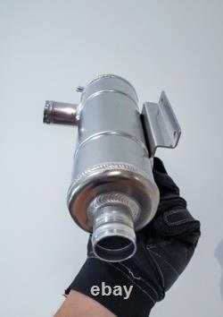 Pot de swirl en aluminium 0,9L réservoir de liquide de refroidissement 3 expansion de radiateur entrée/sortie 32 mm