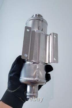 Pot de swirl en aluminium 0,9L réservoir de liquide de refroidissement 3 expansion de radiateur entrée/sortie 32 mm