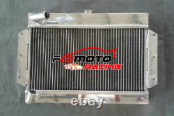 Pour MG MGB GT / Roadster 1.8L 3.5L 1968-1975 MT Radiateur en Aluminium à Remplissage Supérieur + VENTILATEURS