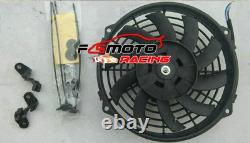 Pour radiateur en aluminium MT + carénage + ventilateur pour Triumph TR TR2 / TR3 / TR3A / TR3B de 1953 à 1957