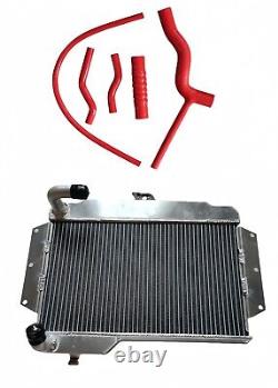 RADIATEUR EN ALLIAGE + Tuyaux en silicone pour MG MGB GT / ROADSTER 1968-1975