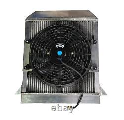 RADIATEUR EN ALLIAGE + Ventilateur électrique pour Morgan Plus Eight 8 1968-2003