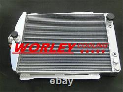 RADIATEUR EN ALUMINIUM À 2 RANGÉES pour VOITURE CHEVY STREET ROD AUTO 1940-1941 NEUF