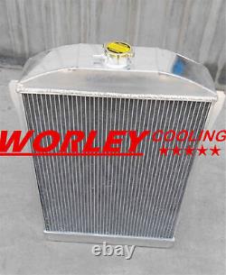 RADIATEUR EN ALUMINIUM À 2 RANGÉES pour VOITURE CHEVY STREET ROD AUTO 1940-1941 NEUF