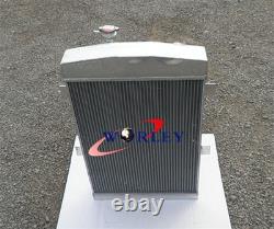 RADIATEUR EN ALUMINIUM À 3 RANGÉES POUR CHEVY M/T PERSONNALISÉ HAUTE PERFORMANCE 1935-1936 tout neuf