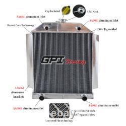 RADIATEUR EN ALUMINIUM POUR MOTEUR V8 FLATHEAD DE VOITURE FORD 1949-1953 1950 1951 MT 62MM