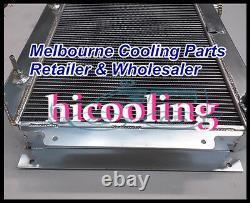 Race Alloy Radiator&fan Holden Hq Hj Hz Hx Lh LX Kingswood Torana V8 253 308 At