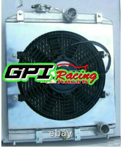 Radiateur 32mm +CACHE+VENTILATEUR pour Honda Civic Del Sol EG EK EH EJ EM B16 B18 92-00