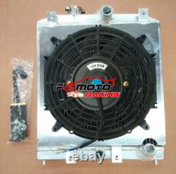 Radiateur + CARÉNAGE + VENTILATEUR pour Honda Civic 1992-2000 EG EK EH EJ EM B16 B18, tuyau de 32 mm