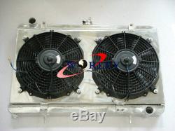 Radiateur + Carénage + Ventilateur En Aluminium Pour Nissan 180sx Silvia S13 Sr20det 1989-1994 Mt
