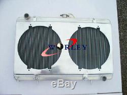 Radiateur + Carénage + Ventilateur En Aluminium Pour Nissan 180sx Silvia S13 Sr20det 1989-1994 Mt