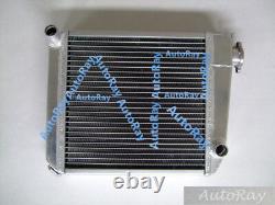 Radiateur En Alliage + Ventilateur Pour Austin Rover Mini Cooper Manuel 50mm 1275 59-97 2row