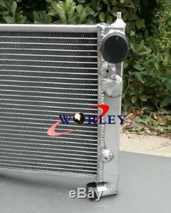 Radiateur En Aluminium + 2 X Ventilateurs Pour Volkswagen Vw Golf 2 Et Corrado Vr6 Turbo Manual