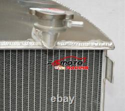Radiateur En Aluminium 3row Pour 1924-1927 Ford Chev Chevy Engine Model T-bucket Grill