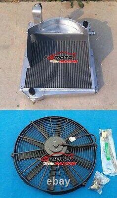Radiateur En Aluminium+fan Pour Austin Healey Sprite Mk1/2/3 Bugeye Mg Midget 948/1098