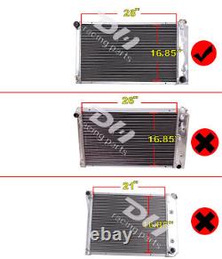 Radiateur compatible avec Chevy Chevelle 1968-1973 et El Camino GMC 1968-1977, boîte automatique, 5L, alliage 3 rangées