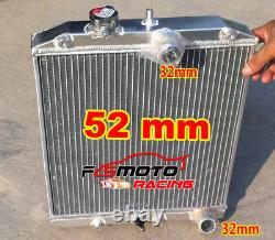 Radiateur de 32mm + PROTECTION + VENTILATEUR pour Honda Civic Del Sol EG EK EH EJ EM B16 B18 de 92 à 00