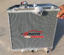 Radiateur de 32mm + PROTECTION + VENTILATEUR pour Honda Civic Del Sol EG EK EH EJ EM B16 B18 de 92 à 00