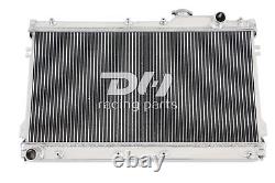 Radiateur de course en alliage d'aluminium à 2 rangées pour Mazda MX5 MK1 Miata 1990-1997 1.6L 1.8L