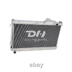 Radiateur de course en alliage d'aluminium à 2 rangées pour Mazda MX5 MK1 Miata 1990-1997 1.6L 1.8L