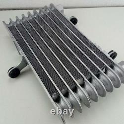 Radiateur de refroidissement d’huile moteur pour moto en alliage d’aluminium 255 mm x 197 mm universel