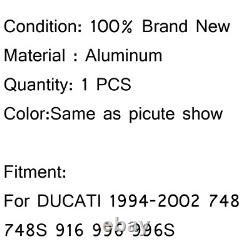 Radiateur de refroidissement en alliage d'aluminium pour Ducati 748 916 996 998 toutes années noir Royaume-Uni