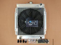 Radiateur en alliage 3 rangées et ventilateur de refroidissement de 12 pouces pour DATSUN 1200 B110 A12/T 1970-1976