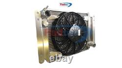 Radiateur en alliage Caterham Sigma 50 mm par Radtec +11 Ventilateur SPAL