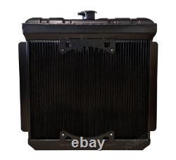 Radiateur en alliage Escort Mk1 Mk2 Classic avec collecteur droit BDA XE en aluminium noir