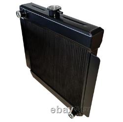 Radiateur en alliage Escort Mk1 Mk2 Grand Collecteur STRAIGHT BDA XE Aluminium Noir