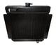 Radiateur En Alliage Escort Mk1 Mk2 Grand Header 90 Degrés Haut Pinto Aluminium Noir