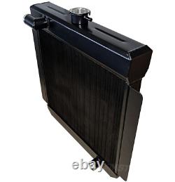 Radiateur en alliage Escort Mk1 Mk2 Grand Header 90 Degrés Haut Pinto Aluminium Noir