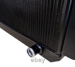 Radiateur en alliage Escort Mk1 Mk2 avec grand collecteur à 90 degrés en haut Pinto en aluminium noir
