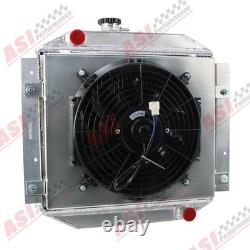 Radiateur en alliage à 3 rangées avec carénage en aluminium, ventilateur et relais, compatible avec Ford Escort 71-80 MT